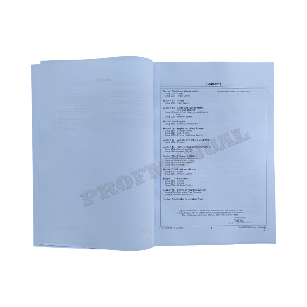 HITACHI ZAXIS 26U-5N EXCAVATOR REPAIR SERVICE MANUAL + !BONUS!