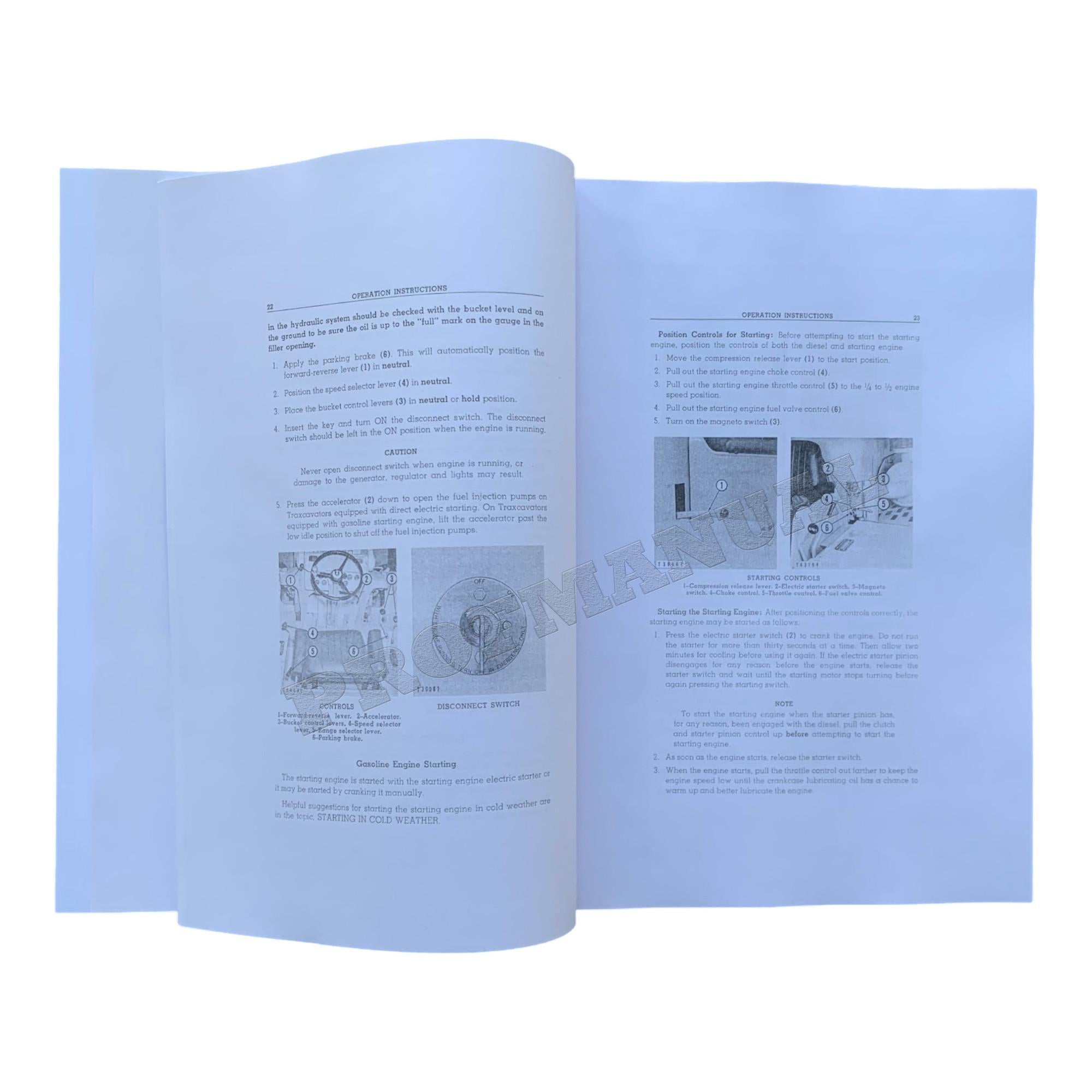 Caterpillar 922 Wheel Loader Operators Maintenance Manual