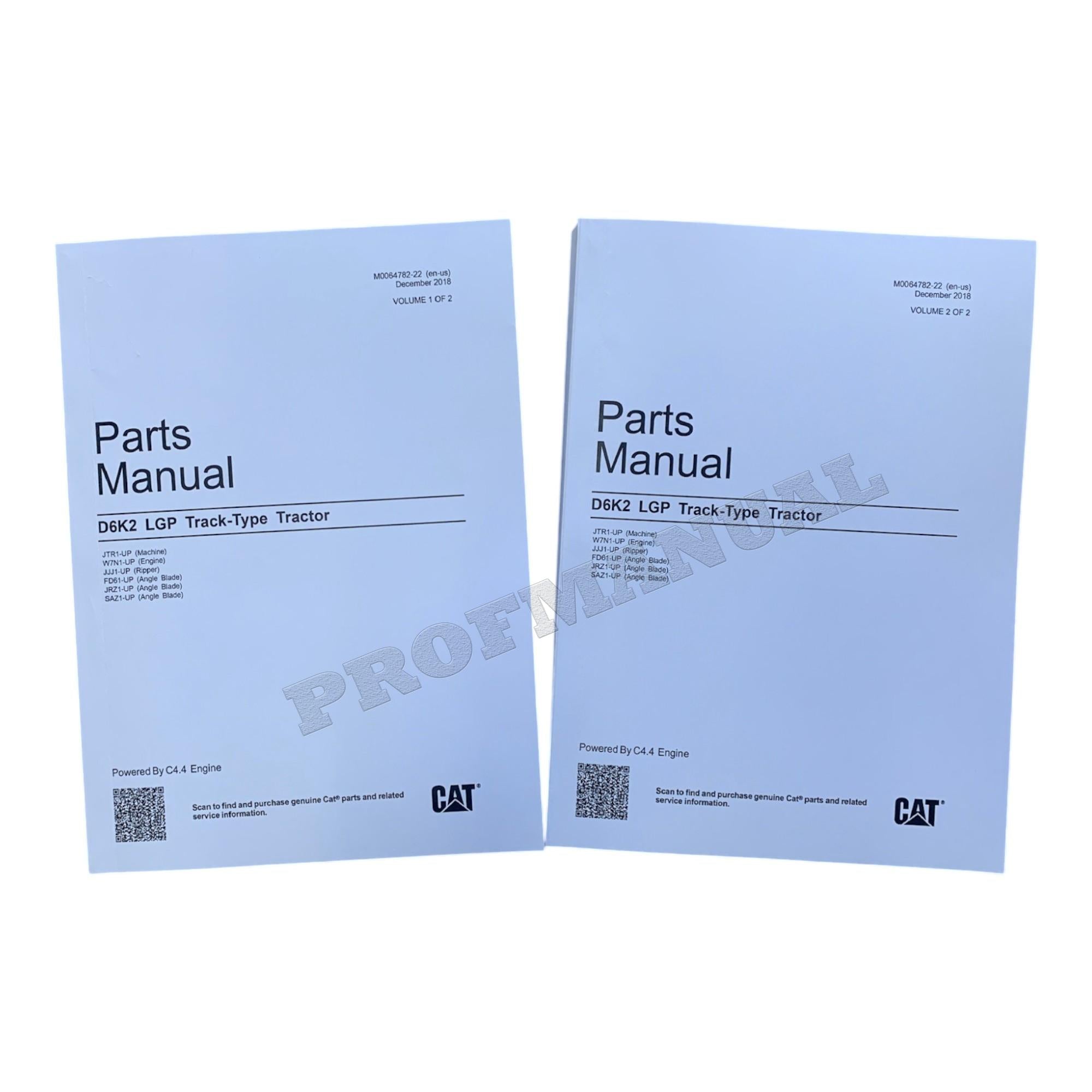 Catálogo de piezas del tractor de cadenas Caterpillar Cat D6K2 LGP Manual M0064782