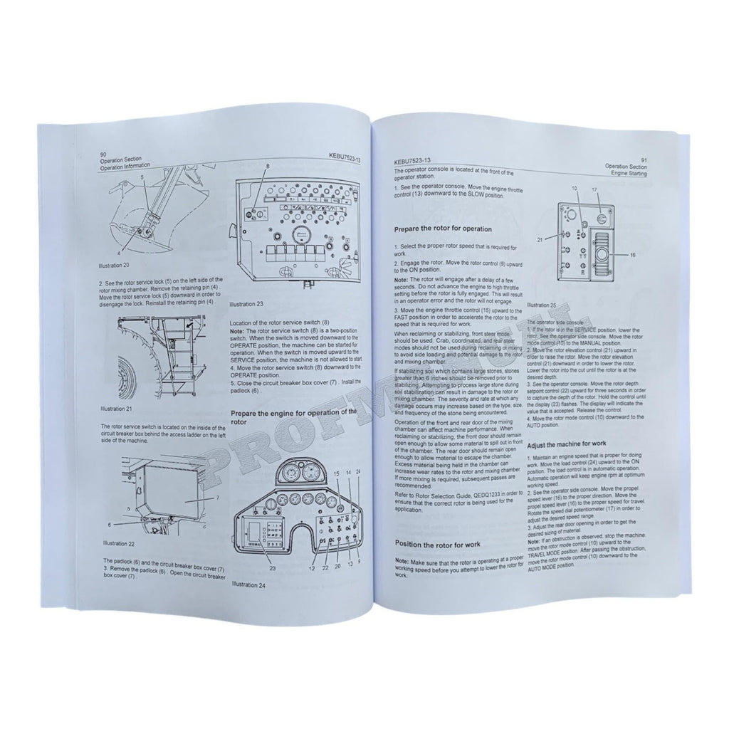 Caterpillar Cat RM 300 Reclaimer Mixer Operators Maintenance Manual