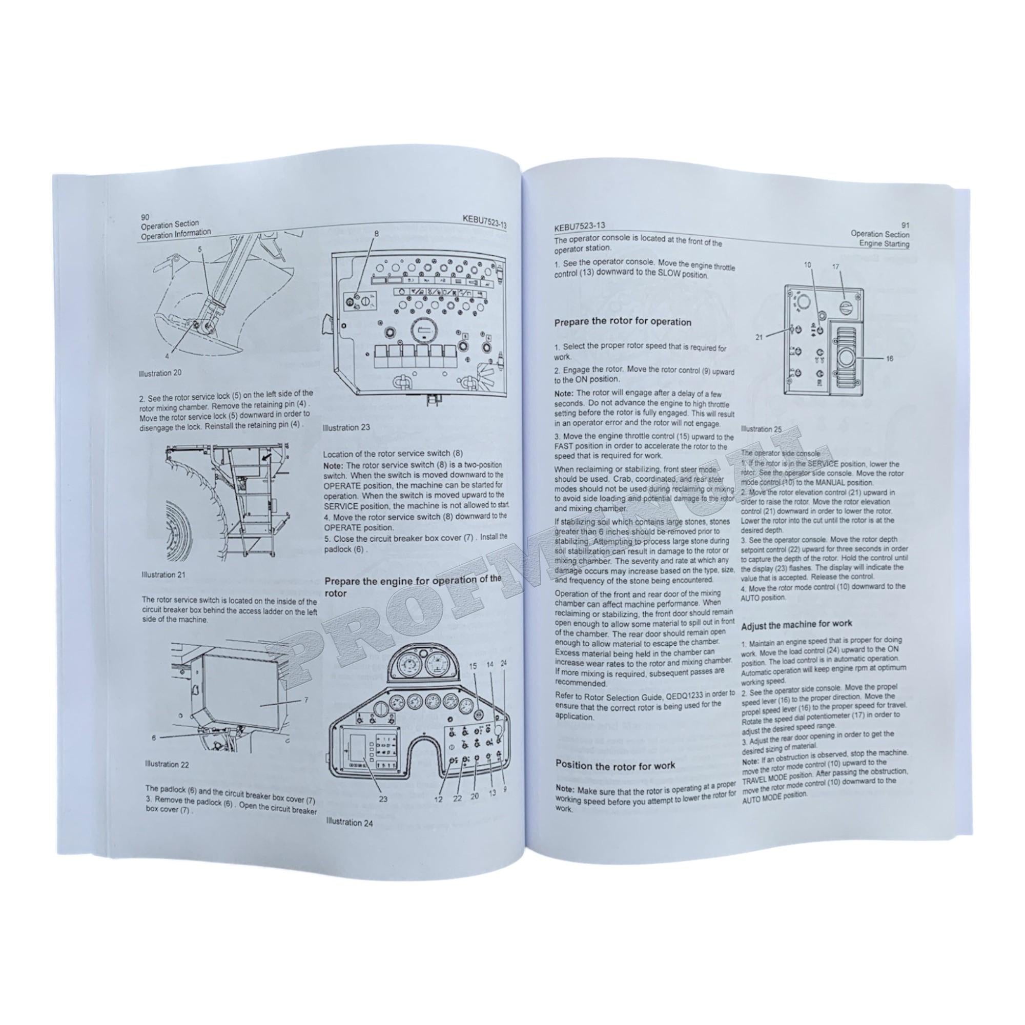 Caterpillar Cat RM 300 Reclaimer Mixer Operators Maintenance Manual