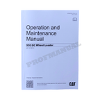 Manual de mantenimiento del operador de la cargadora de ruedas Caterpillar 950 GC TN31-Up M5K1-Up