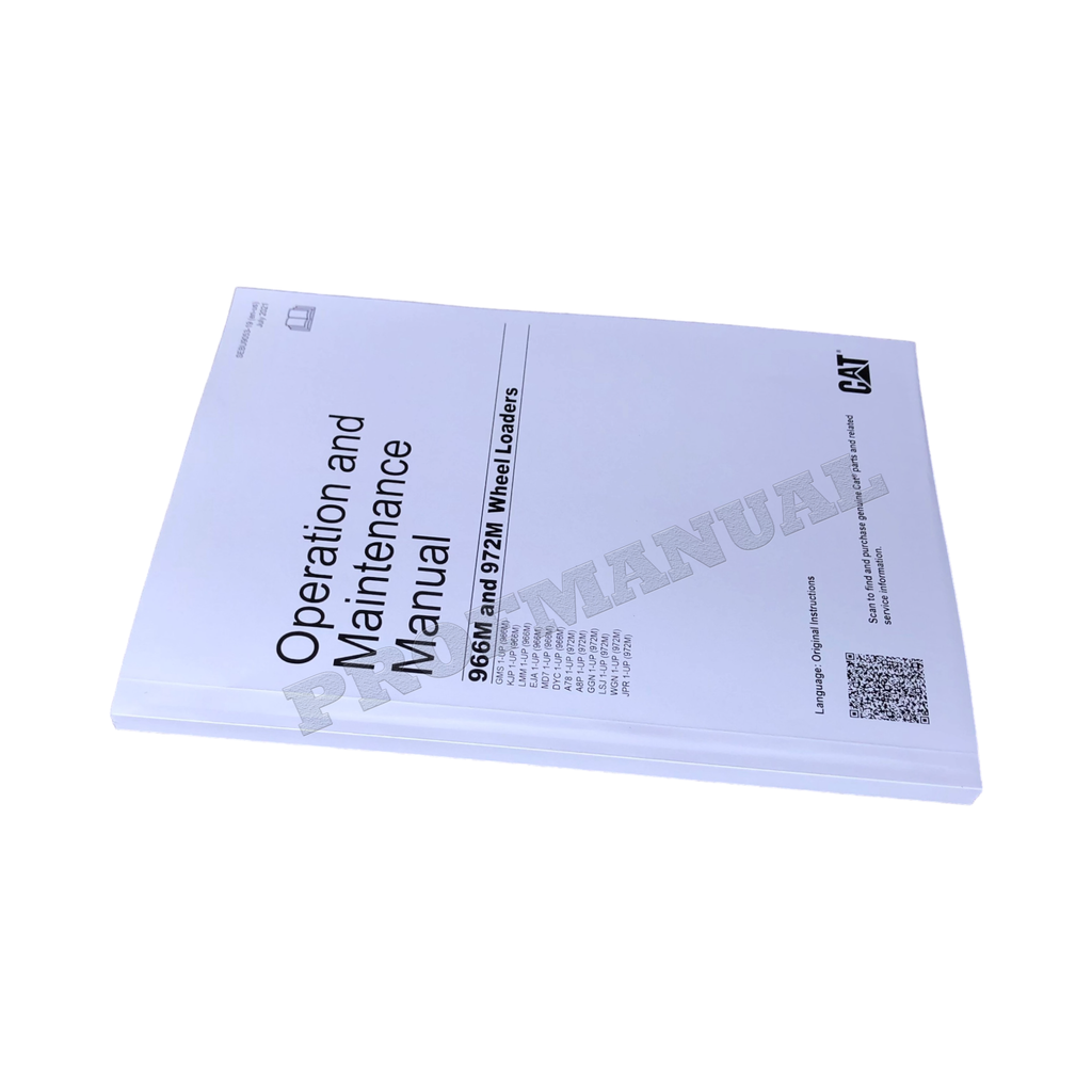 Manual de mantenimiento del operador de cargadoras de ruedas Caterpillar 966M y 972M SEBU9053