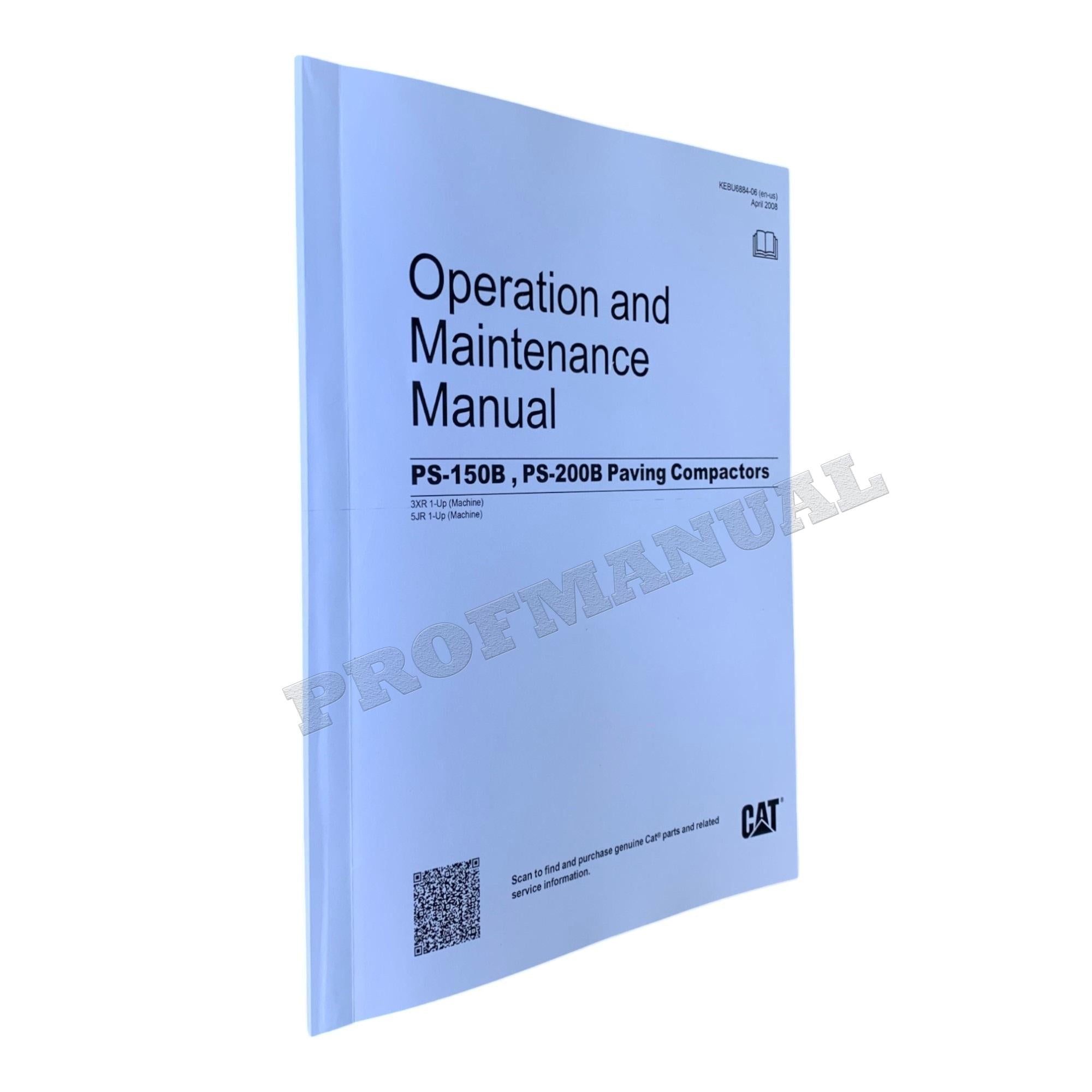 Caterpillar PS 150B PS 200B Paving Compactor Operators Maintenance Manual