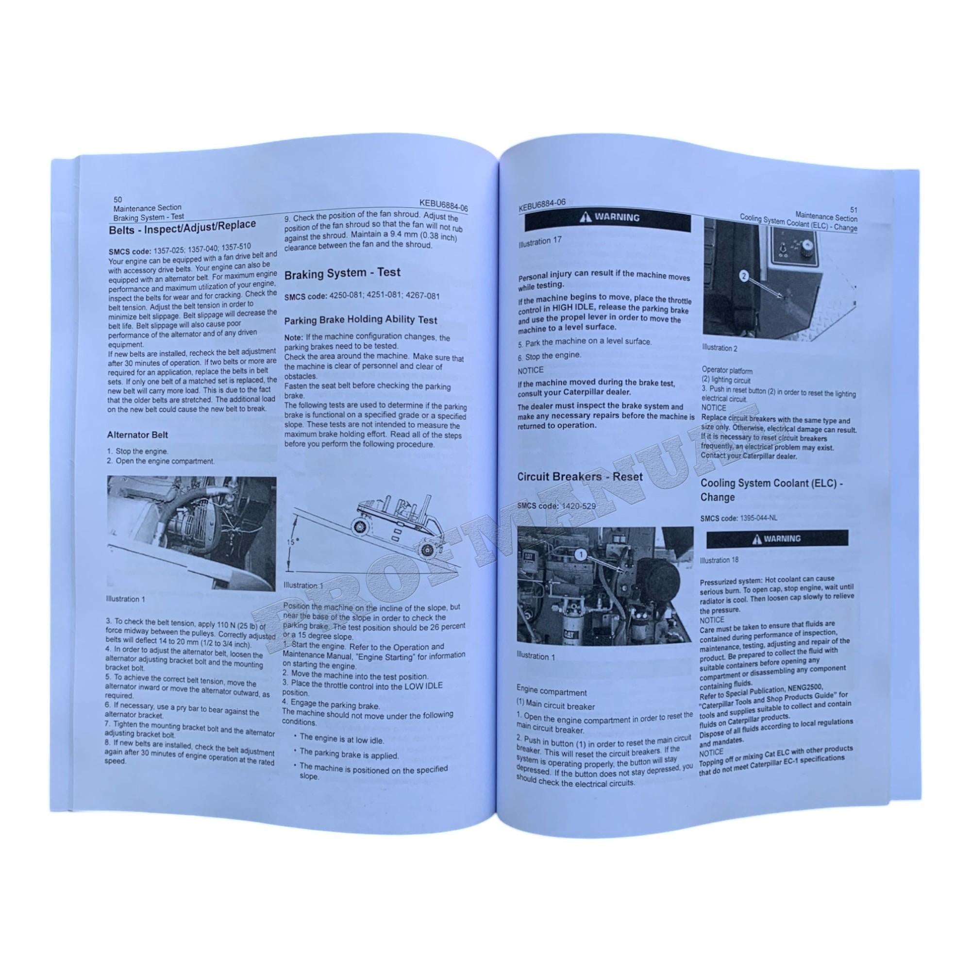 Caterpillar PS 150B PS 200B Paving Compactor Operators Maintenance Manual