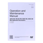 Manual del operador de excavadoras Caterpillar 303.5C, 303C, 304C y 305C CR