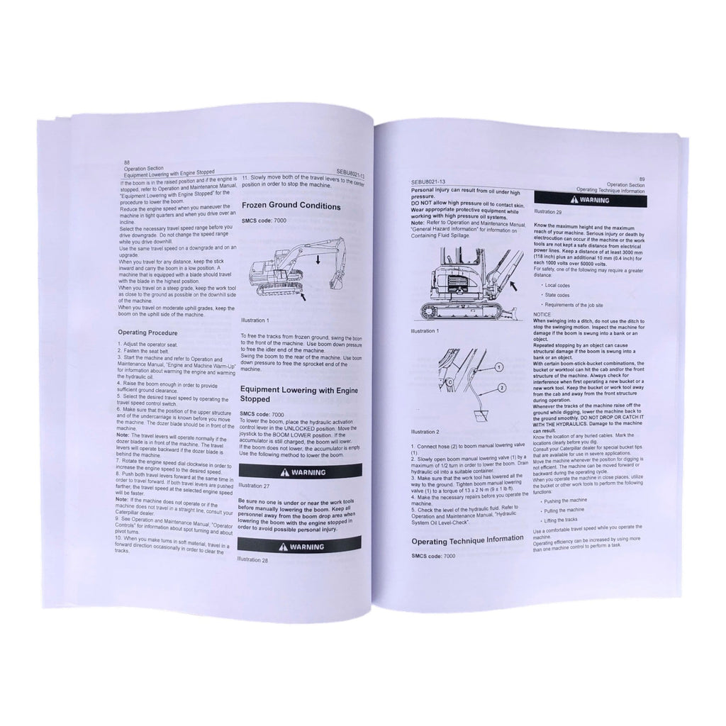 Manual del operador de excavadoras Caterpillar 303.5C, 303C, 304C y 305C CR