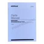 Caterpillar Cat D250 D300 Articulated Dump Truck Parts Catalog Manual SEBP8416