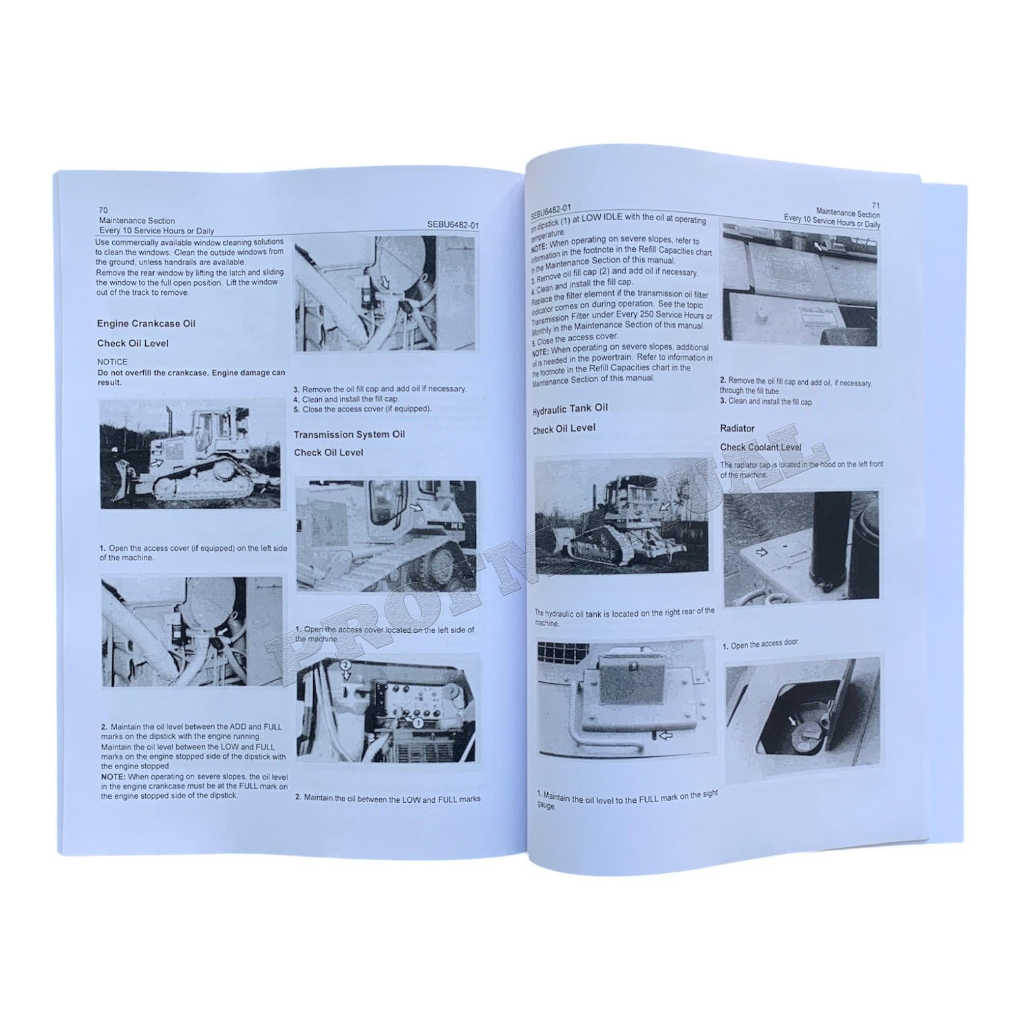 Caterpillar D4H Series III Track Type Tractor Operators Maintenance Manual