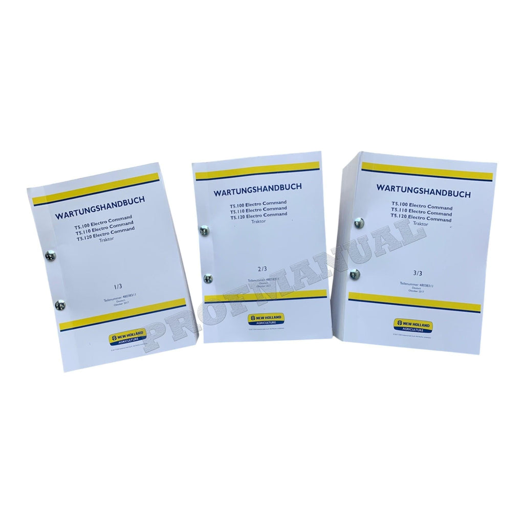 NEW HOLLAND T5.100 T5.110 T5.120 TRAKTOR REPARATURHANDBUCH BUCH