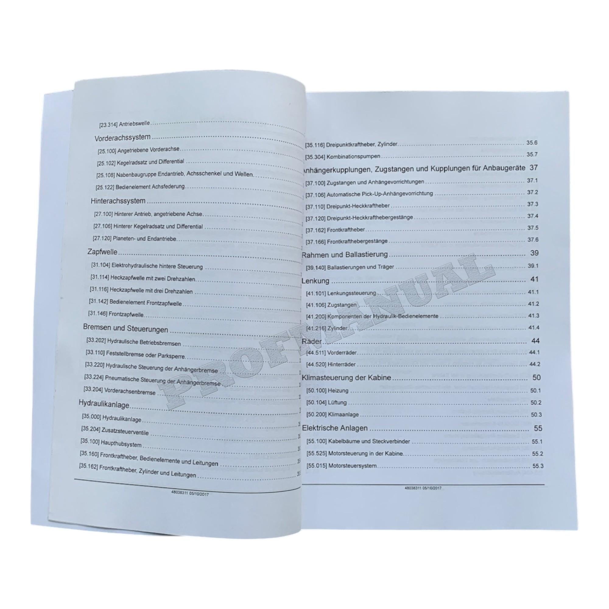 NEW HOLLAND T5.100 T5.110 T5.120 TRAKTOR REPARATURHANDBUCH BUCH