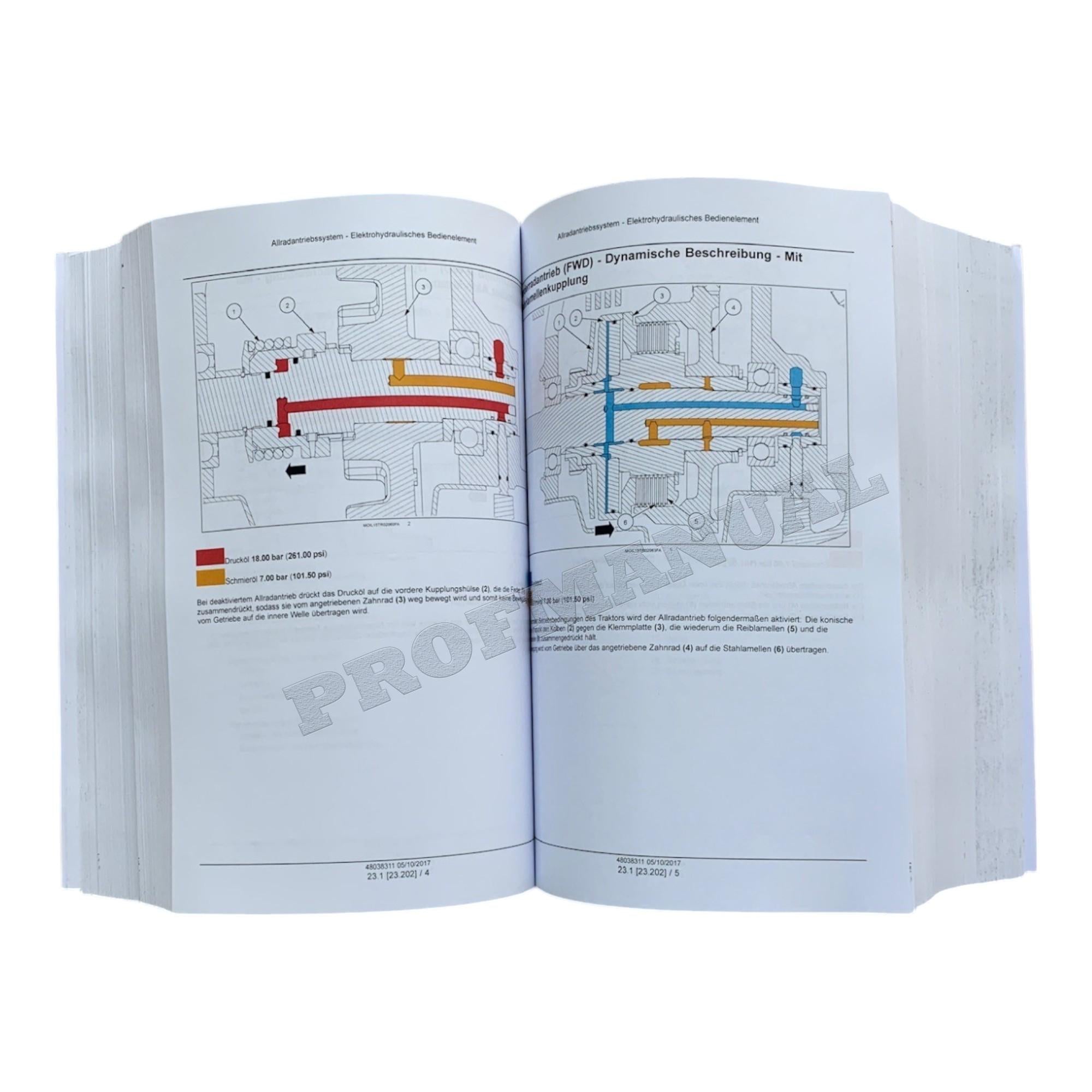 NEW HOLLAND T5.100 T5.110 T5.120 TRAKTOR REPARATURHANDBUCH BUCH