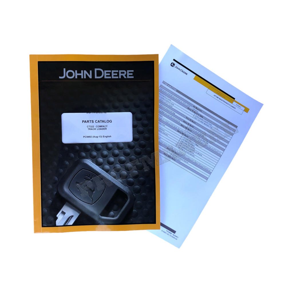Catálogo de piezas del cargador compacto de orugas JOHN DEERE CT322 + ¡BONIFICACIÓN!