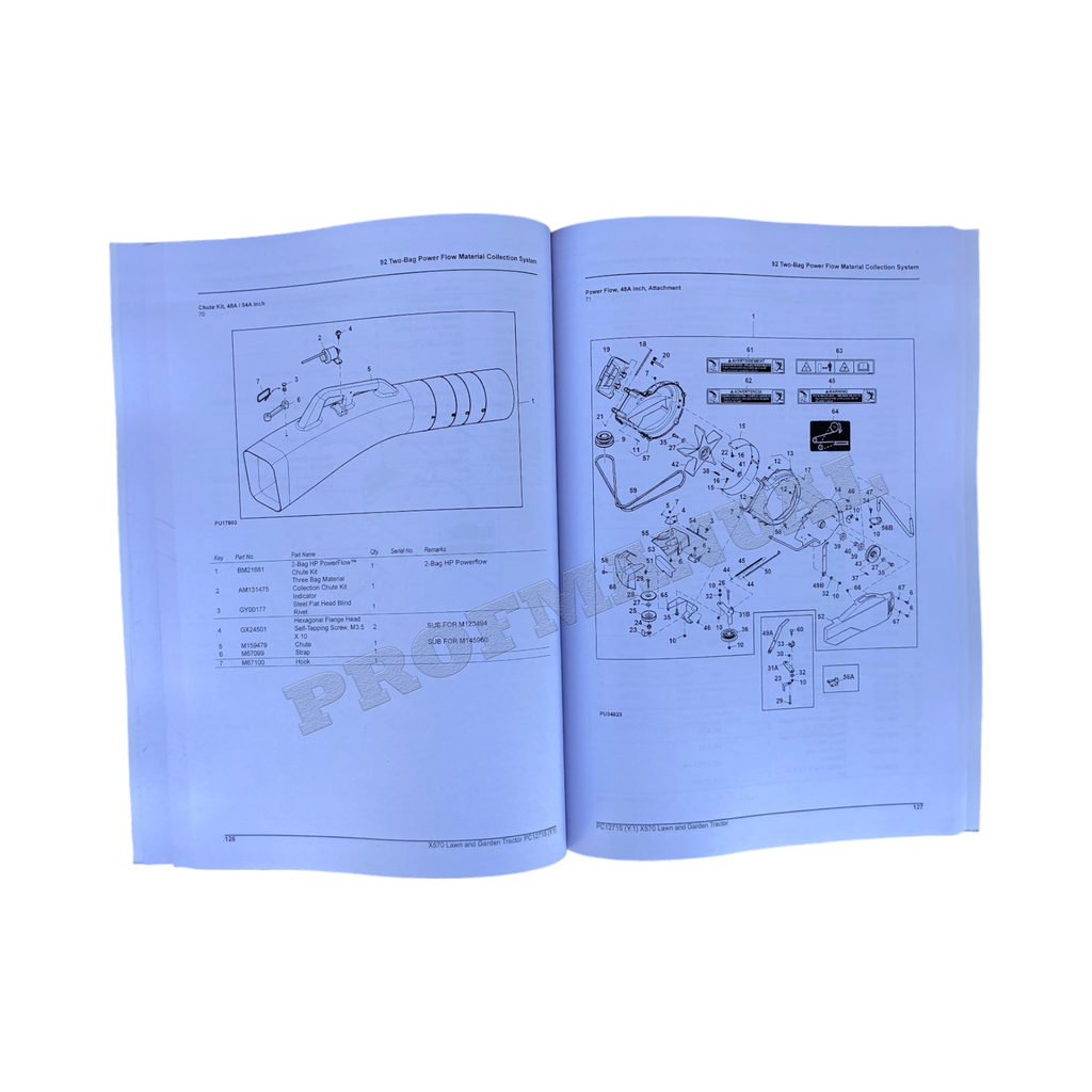 MANUAL DEL CATÁLOGO DE PIEZAS DEL TRACTOR JOHN DEERE X570 