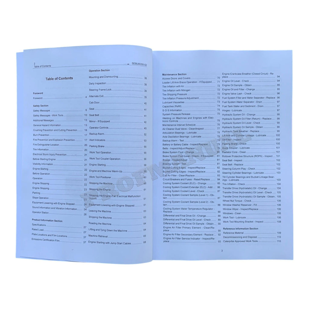 Caterpillar 904H Compact Wheel Loader Operators Maintenance Manual
