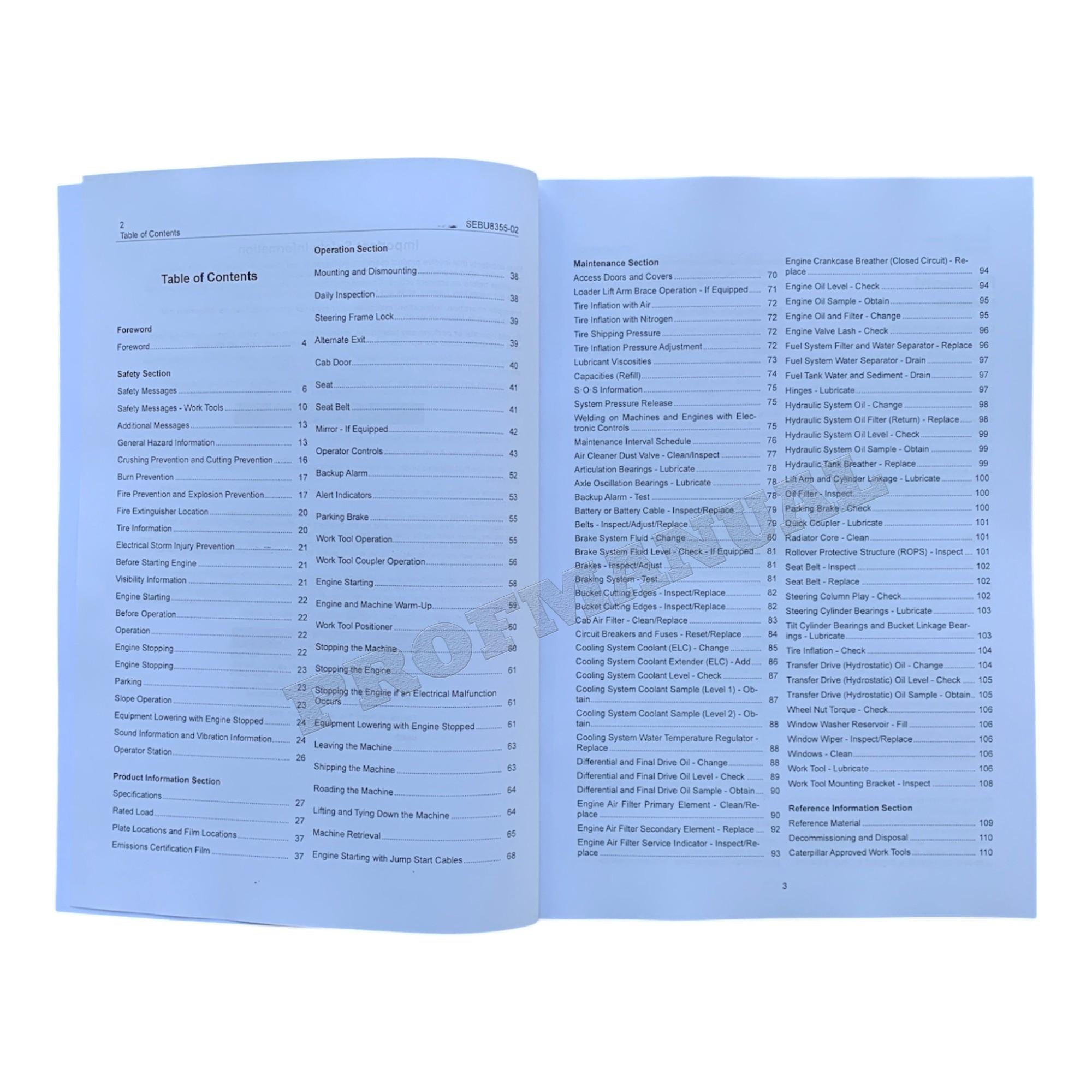 Caterpillar 904H Compact Wheel Loader Operators Maintenance Manual