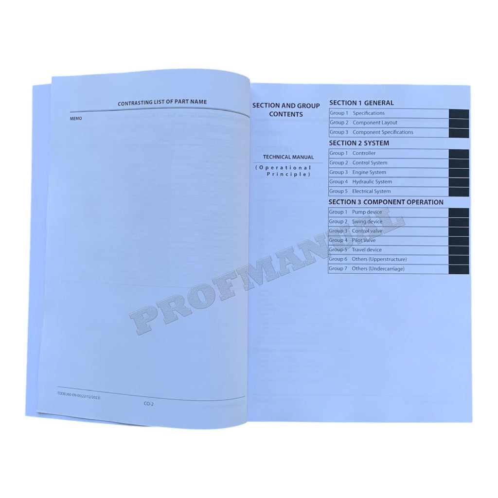 HITACHI ZX85USB-7 Excavator Operational Principle Technical Manual TODEU60-EN-00