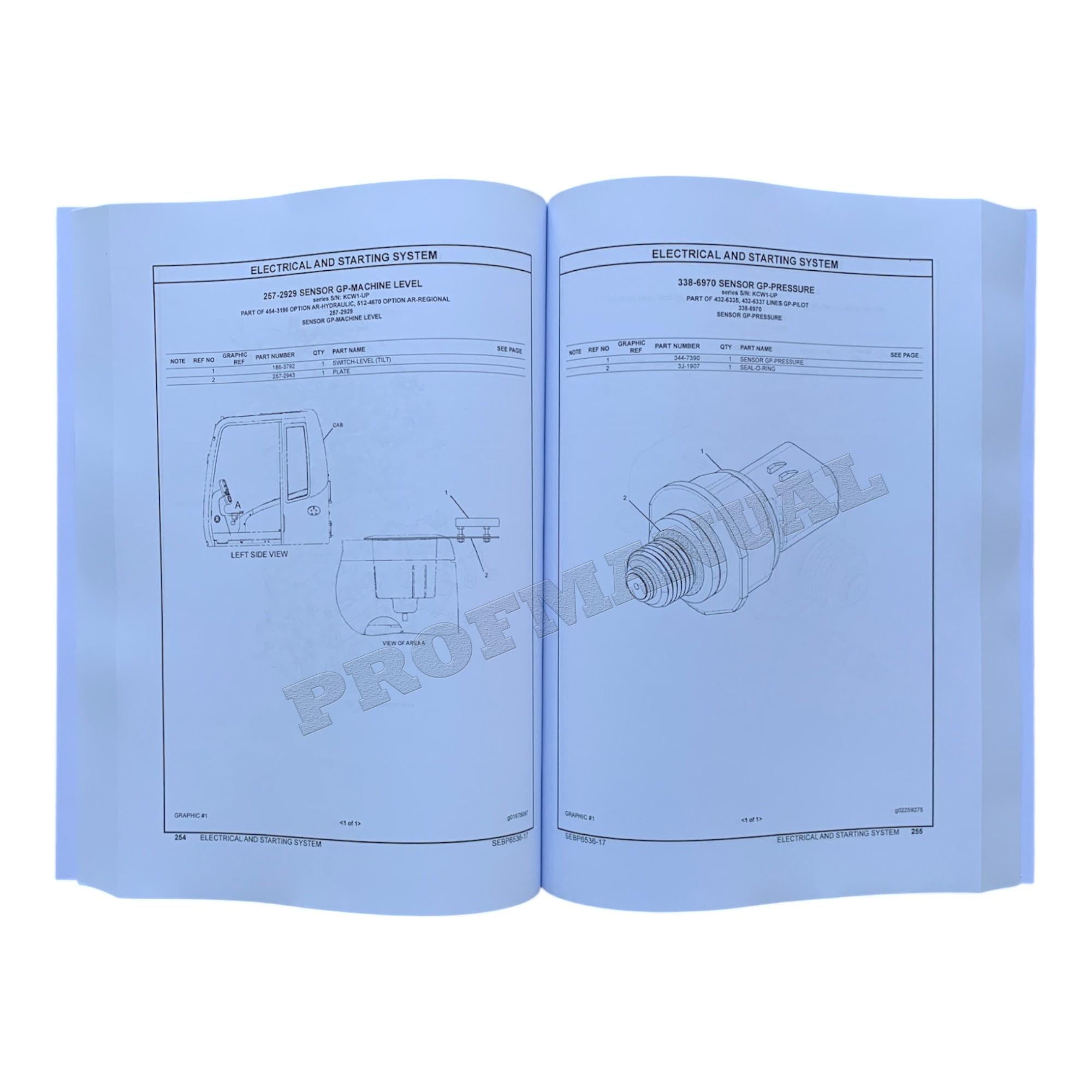 Caterpillar Cat 311F LRR Excavator Parts Catalog Manual ser CNW1-Up KCW1-Up