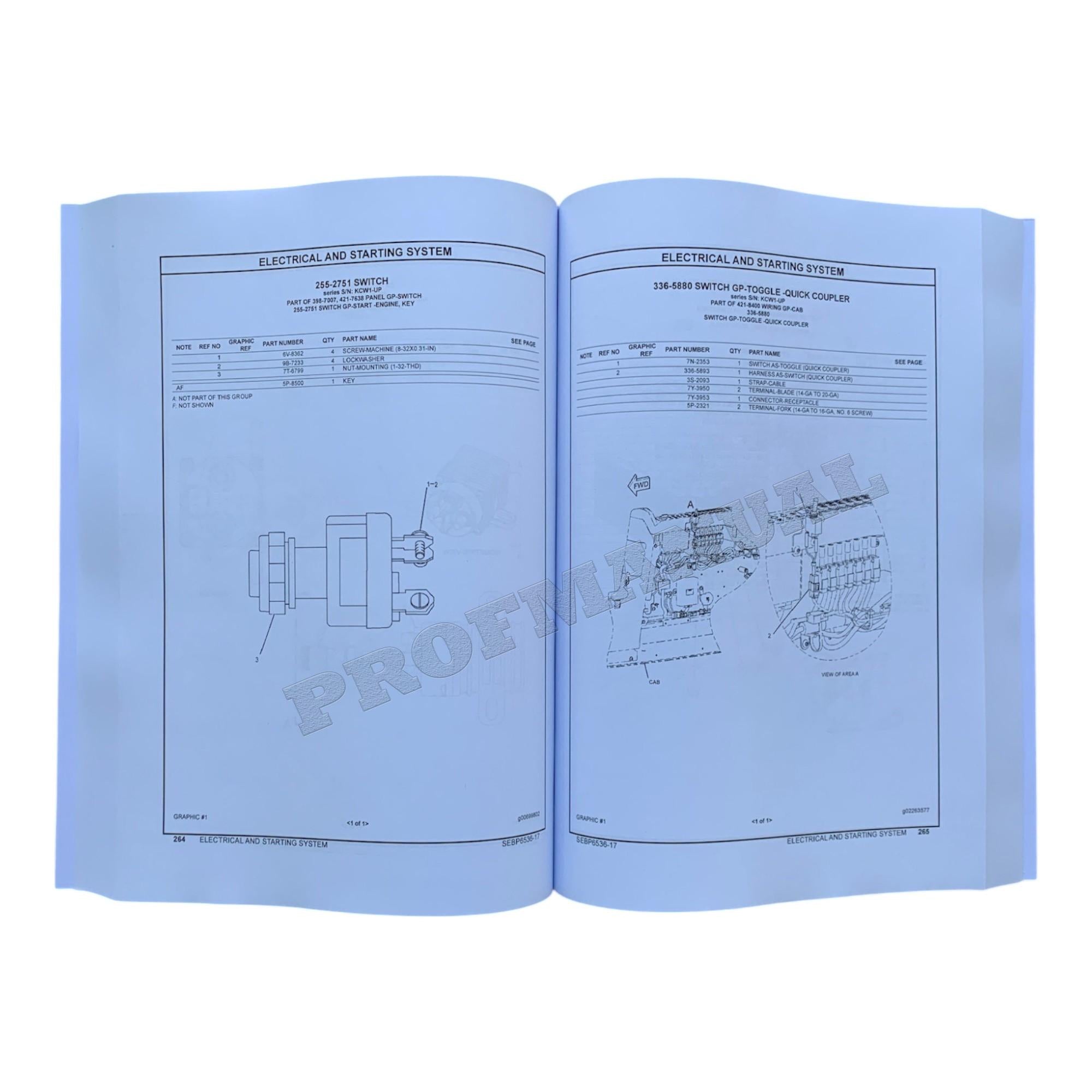 Caterpillar Cat 311F LRR Excavator Parts Catalog Manual ser CNW1-Up KCW1-Up