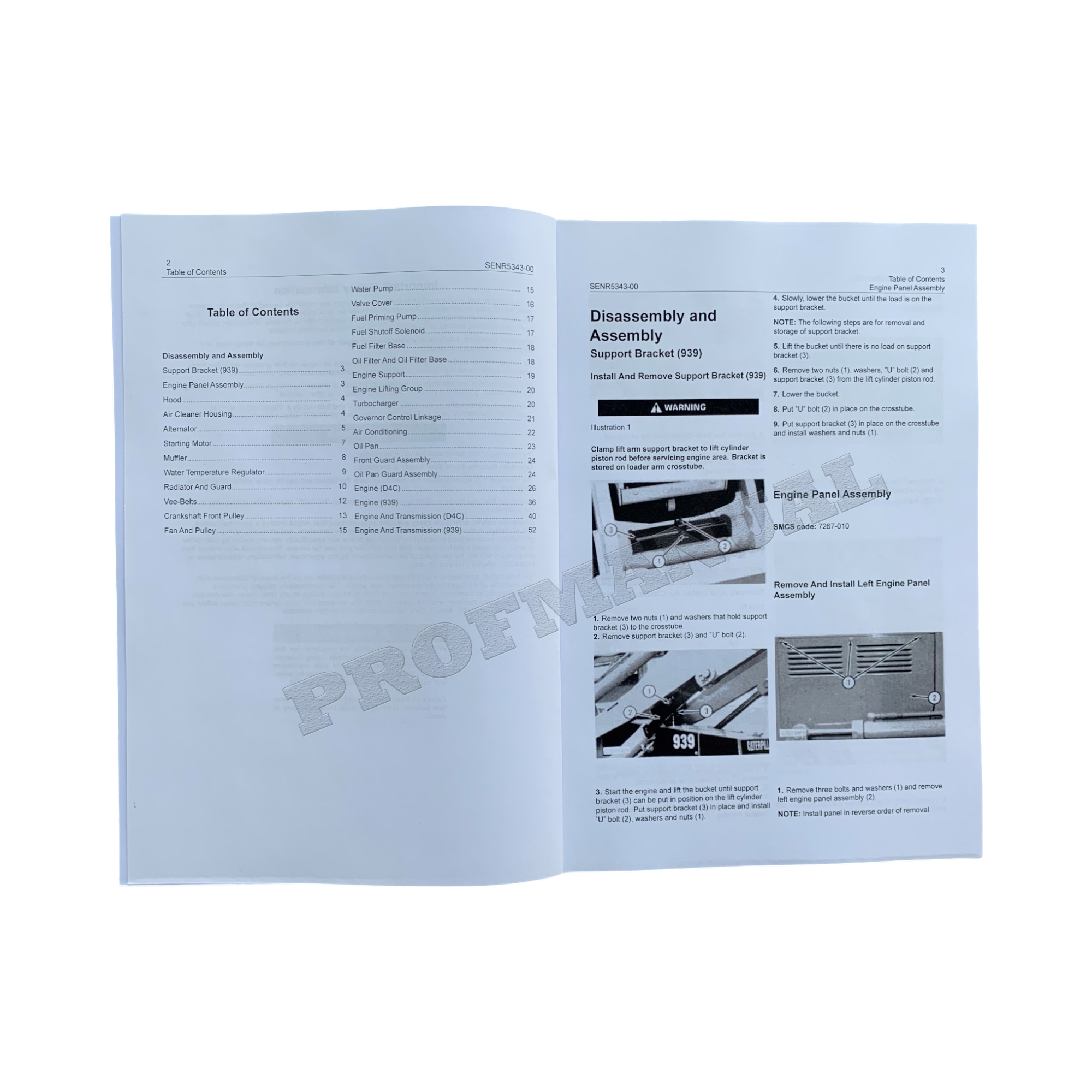 Caterpillar 3046 MOTOR D3C D4C D5C SERIE 3 TRACTOR Manual Desmontaje Ensamblaje +SUMINISTRO