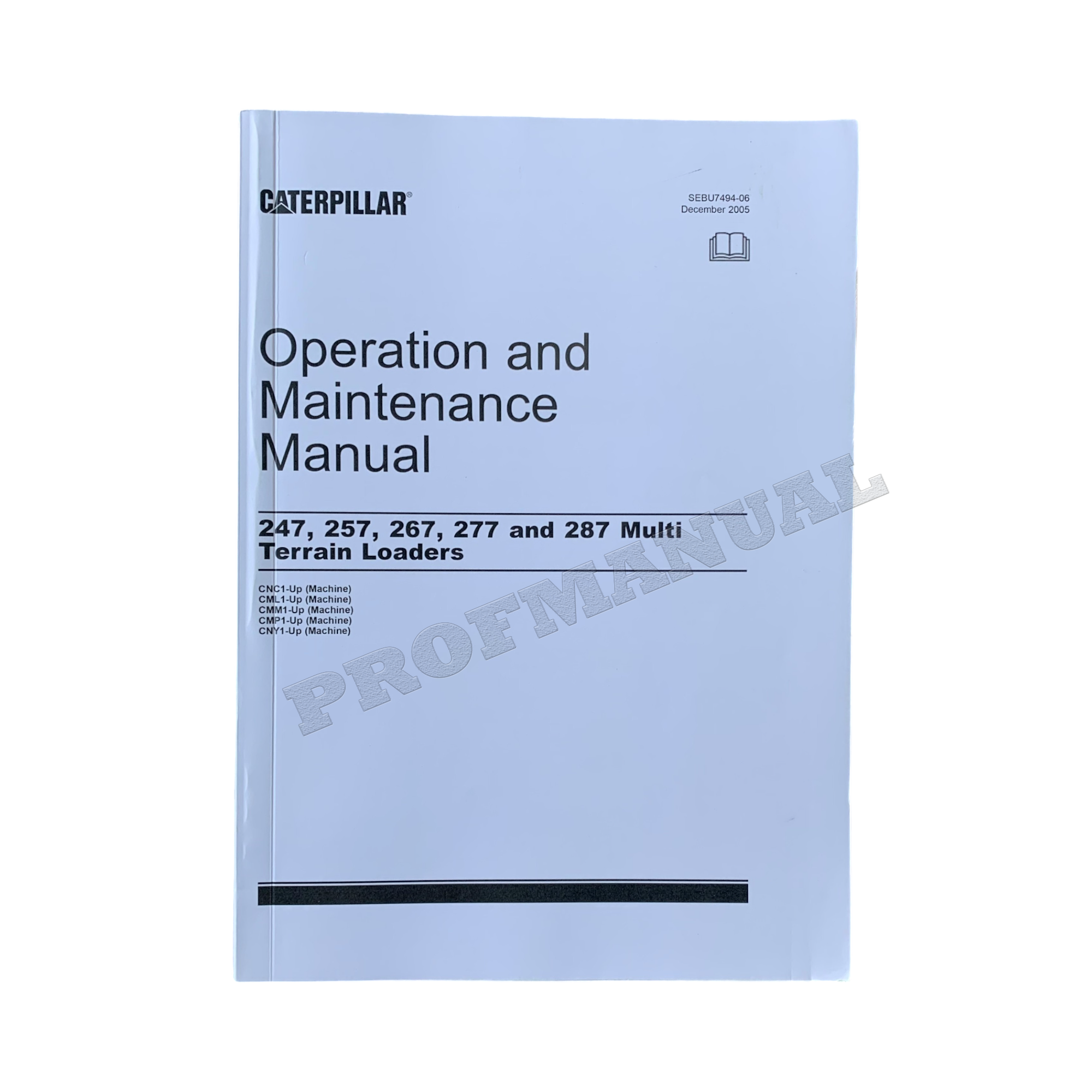 Cargadora Multiterreno Caterpillar 247 257 267 277 287 MANUAL DE MANTENIMIENTO DEL OPERADOR