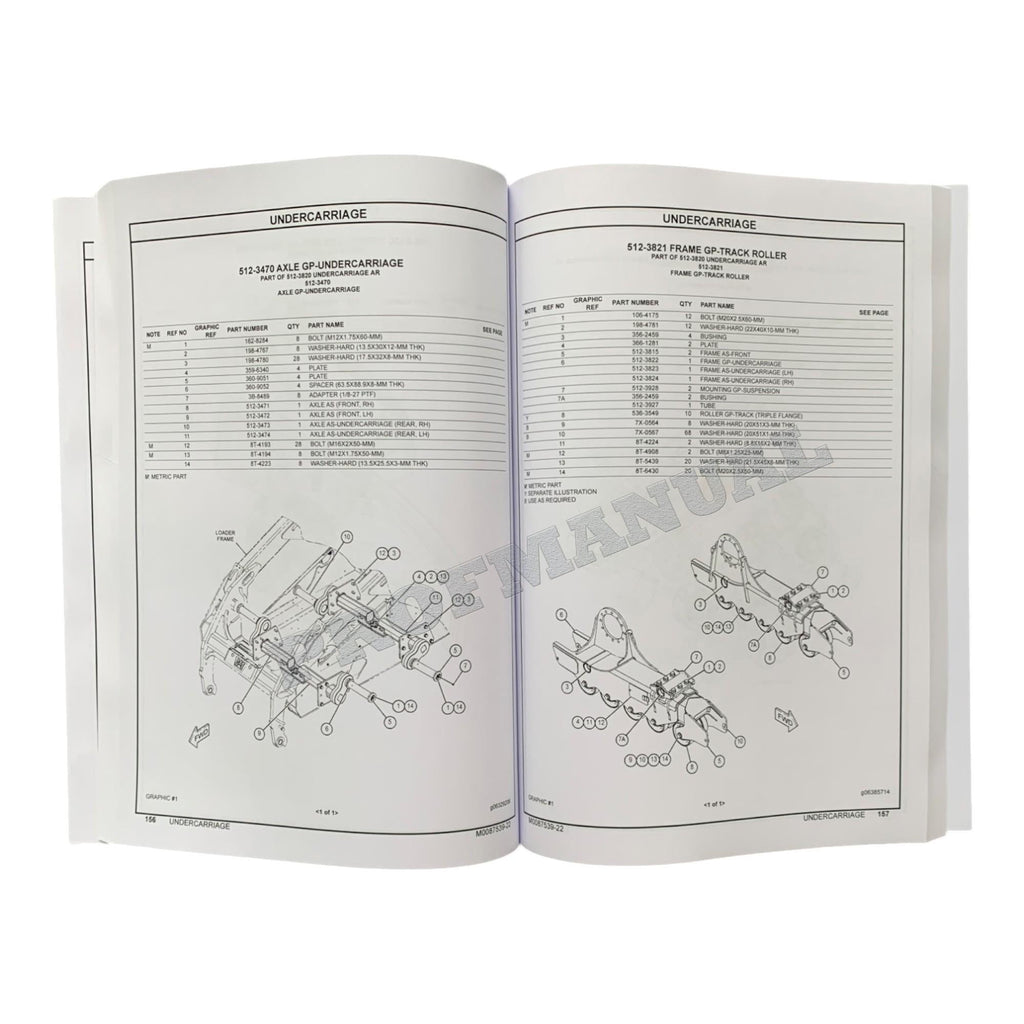 Caterpillar Cat 289D3 Compact Track Loader Parts Catalog Manual M0087539EN-US