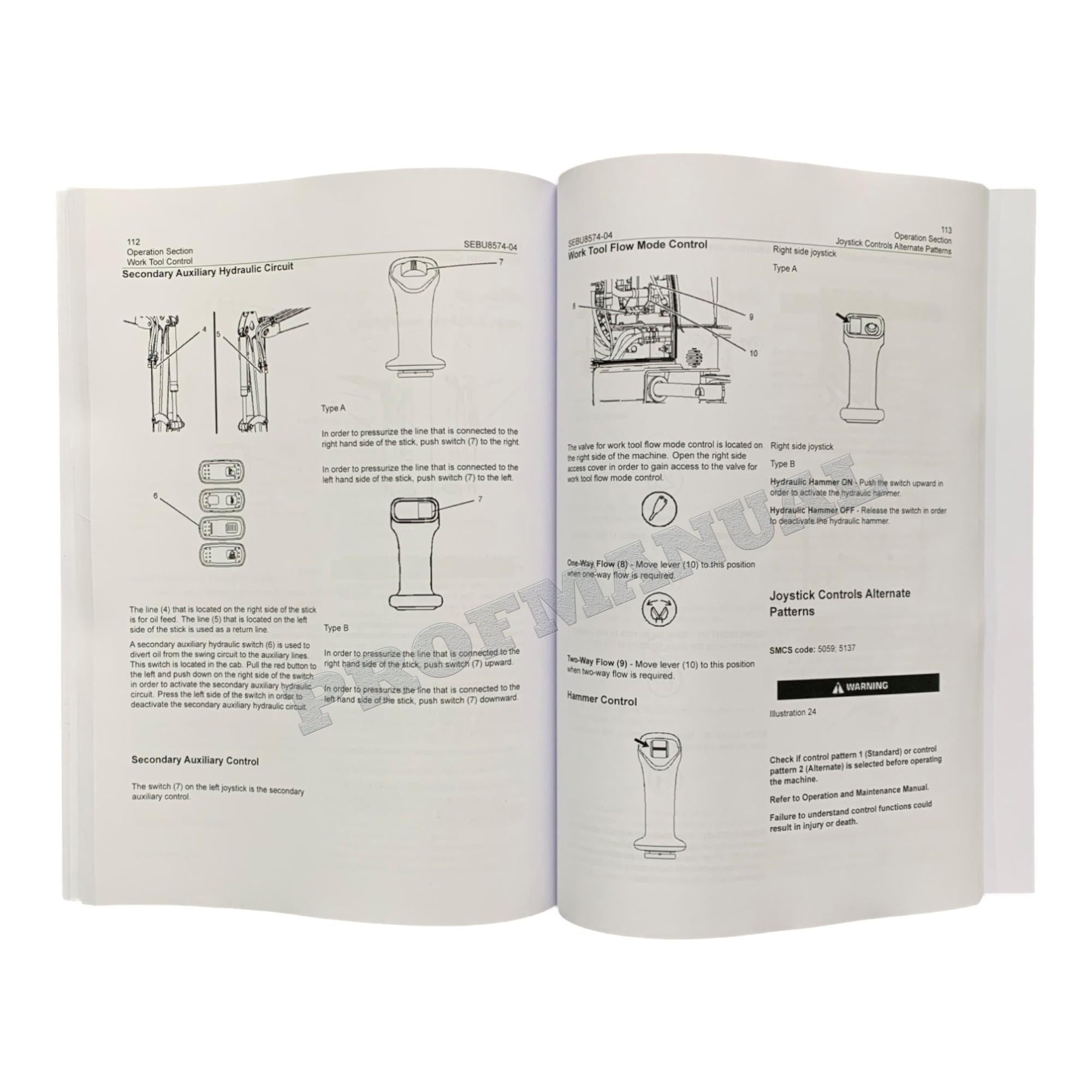 Manual del operador de la miniexcavadora hidráulica Caterpillar 305D CR 305.5D CR