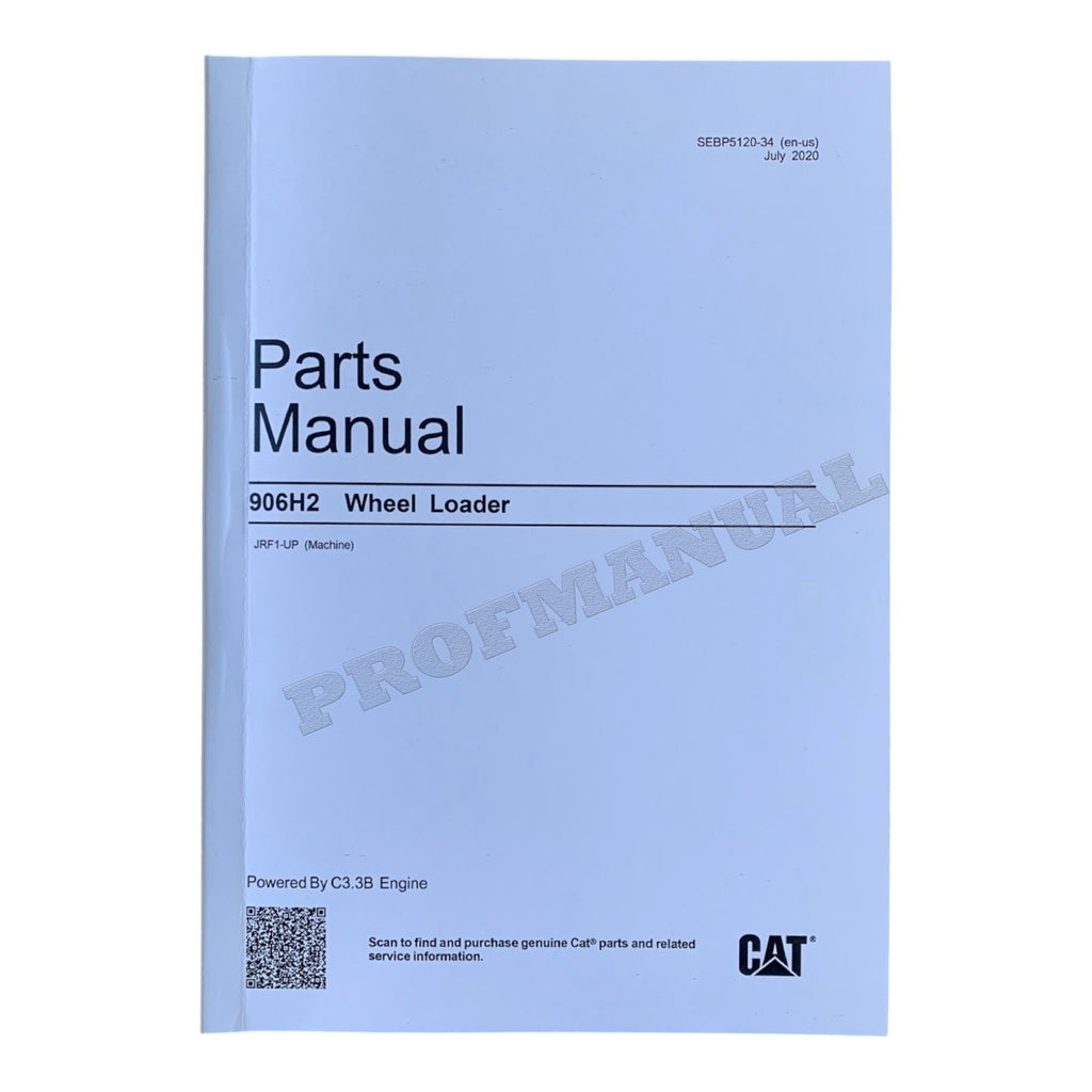 Caterpillar Cat 906H2 Wheel Loader Parts Catalog Manual SEBP5120