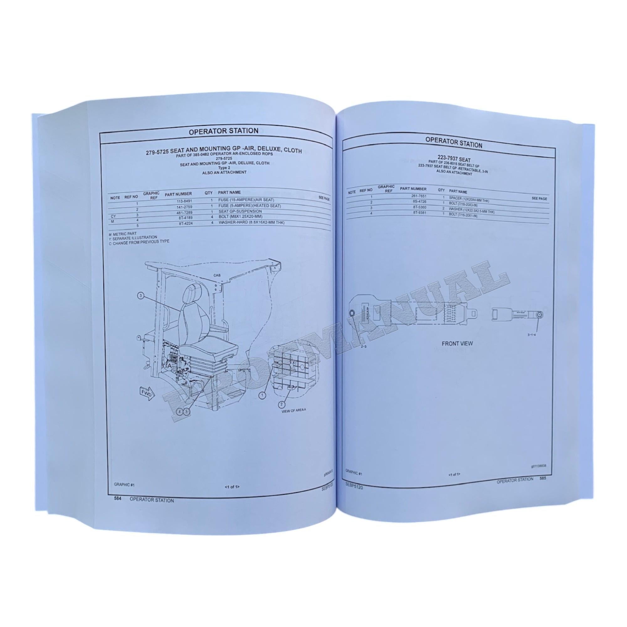 Caterpillar Cat 906H2 Wheel Loader Parts Catalog Manual SEBP5120