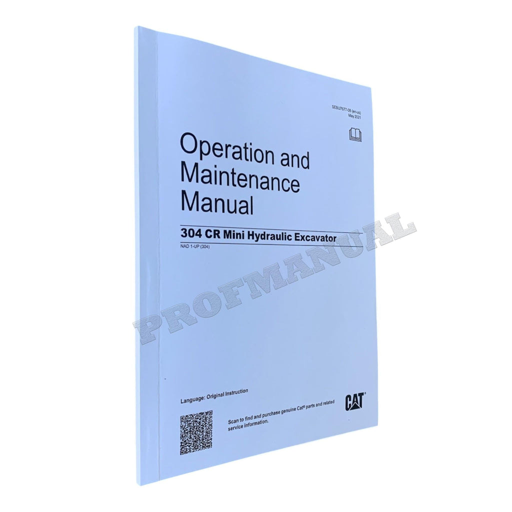 Manual de mantenimiento del operador de la miniexcavadora hidráulica Caterpillar 304 CR