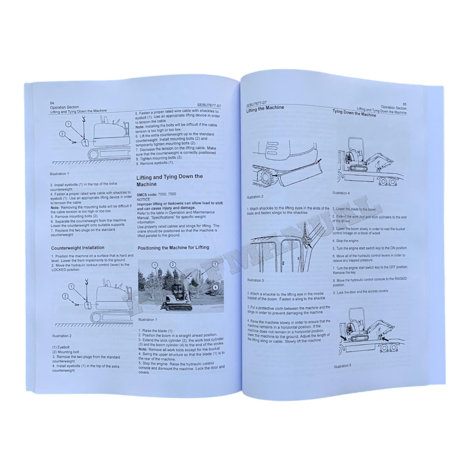 Manual de mantenimiento del operador de la miniexcavadora hidráulica Caterpillar 304 CR