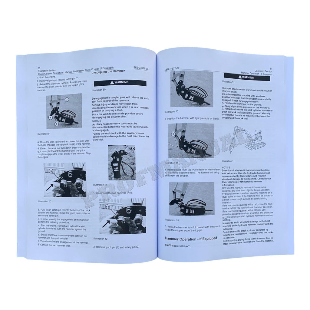 Manual de mantenimiento del operador de la miniexcavadora hidráulica Caterpillar 304 CR