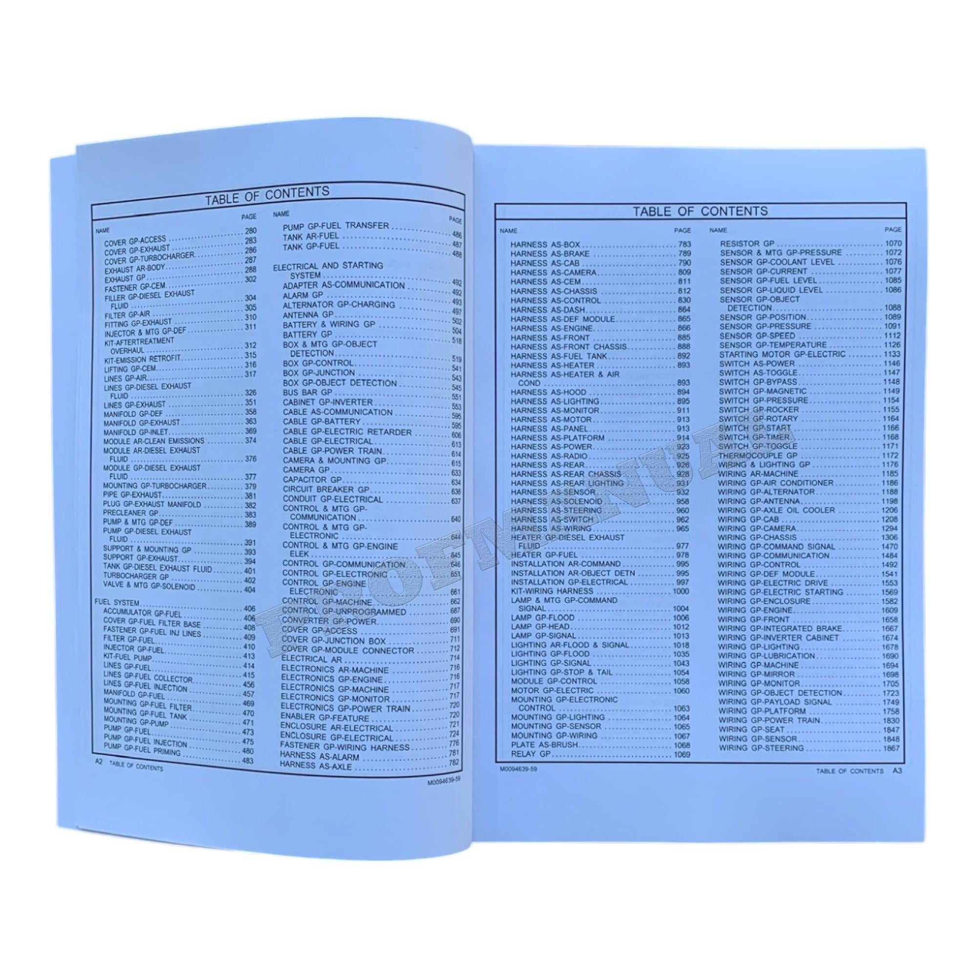 Caterpillar Cat 798 AC Off Highway Truck Parts Catalog Manual