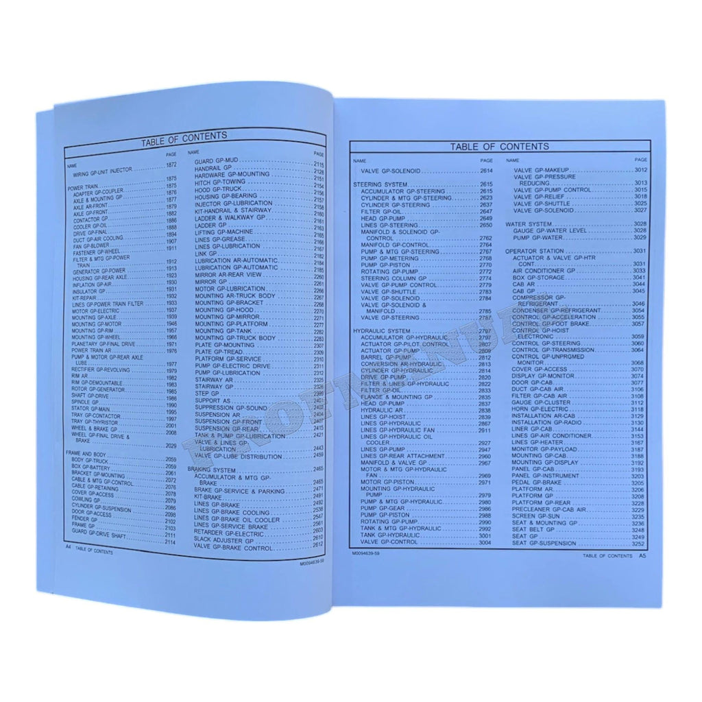 Caterpillar Cat 798 AC Off Highway Truck Parts Catalog Manual