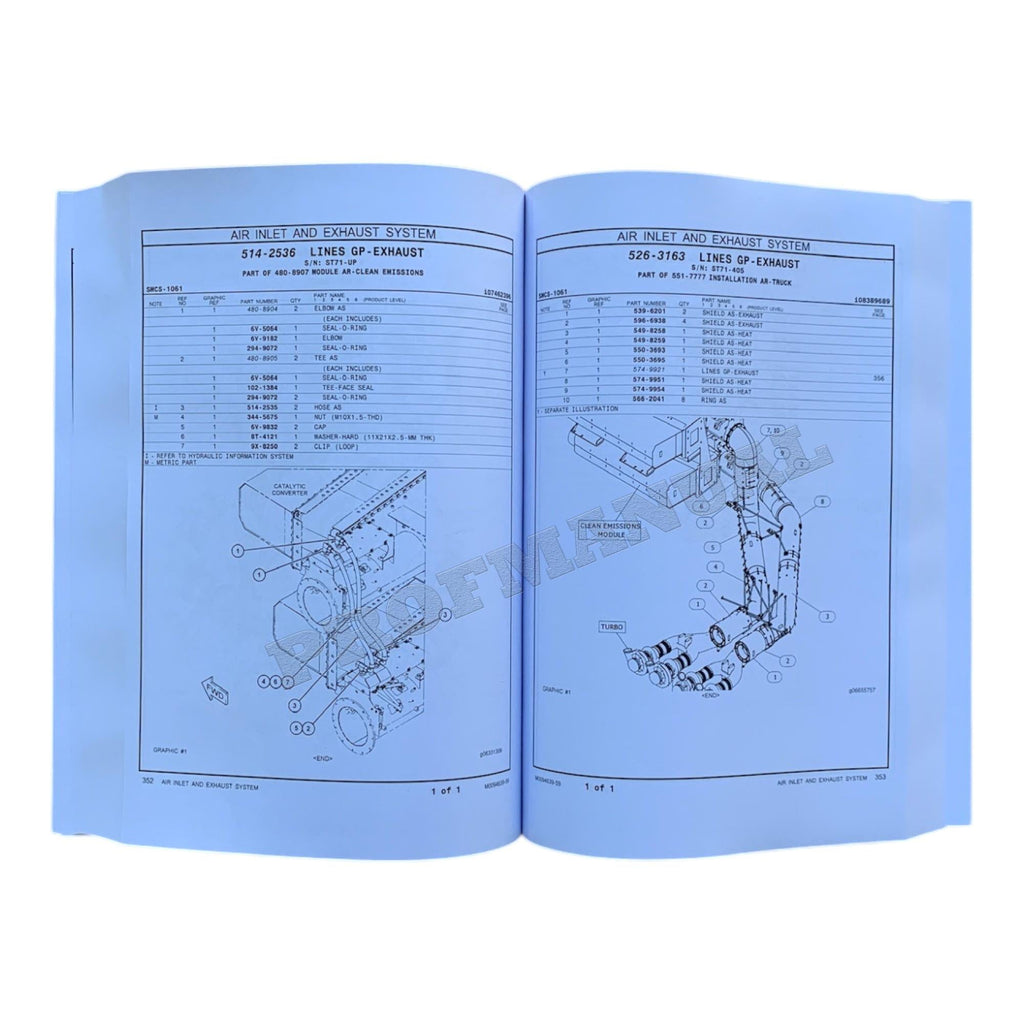 Caterpillar Cat 798 AC Off Highway Truck Parts Catalog Manual