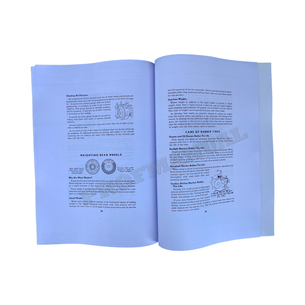 MANUAL DEL OPERADOR DEL TRACTOR JOHN DEERE D