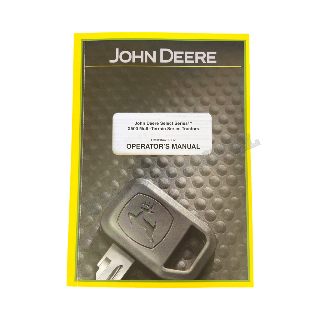 MANUAL DEL OPERADOR DEL TRACTOR JOHN DEERE X500 X530 X534070001-080000+ ¡BONIFICACIÓN!