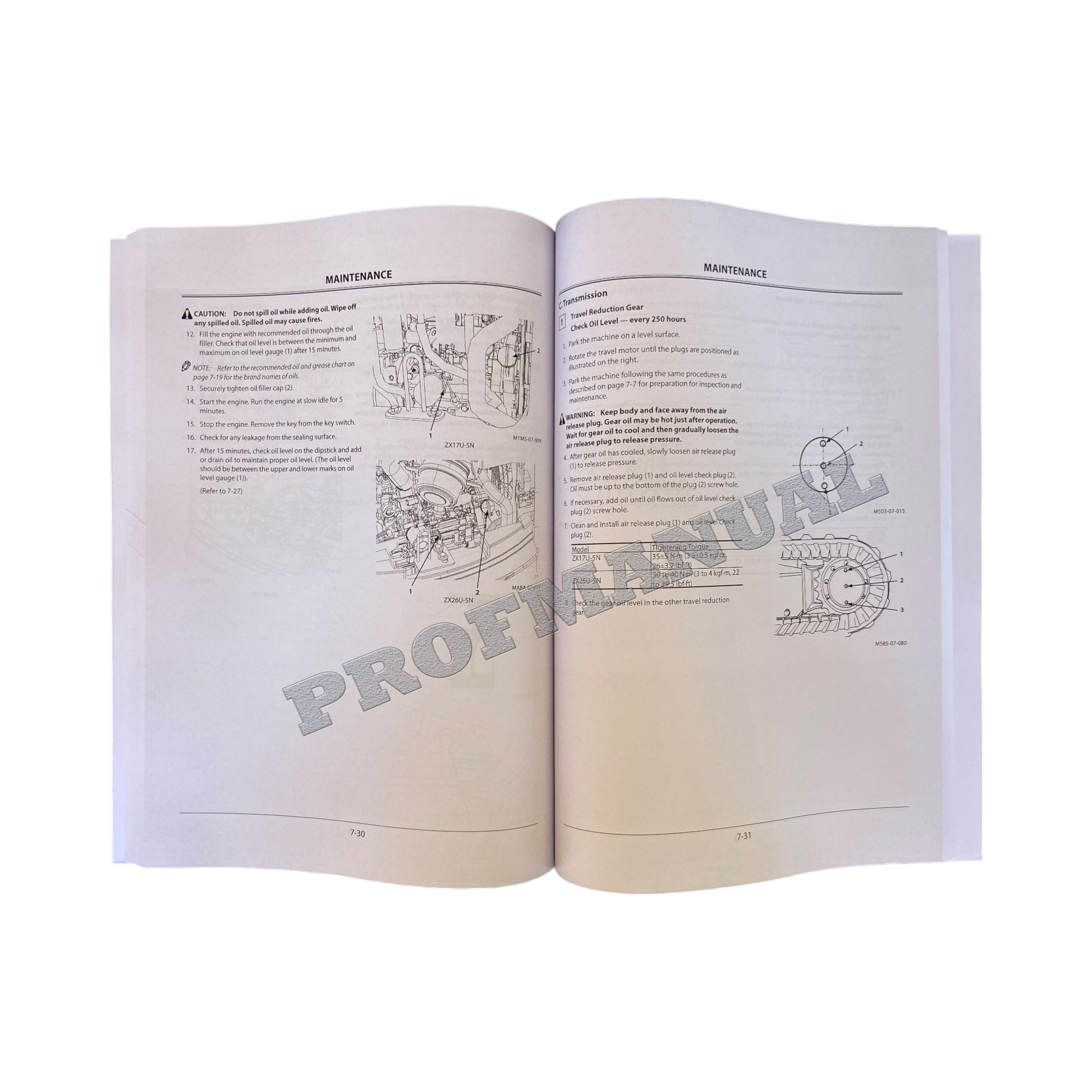HITACHI ZAXIS ZX 17U-5N 26U-5N EXCAVATOR OPERATORS MANUAL