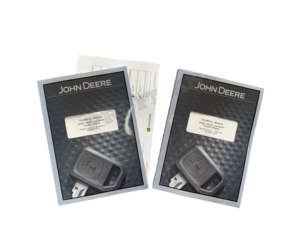 MANUAL TÉCNICO DE REPARACIÓN Y SERVICIO DEL TRACTOR JOHN DEERE 9530T 9630T 9430T +!BONIFICACIÓN! 