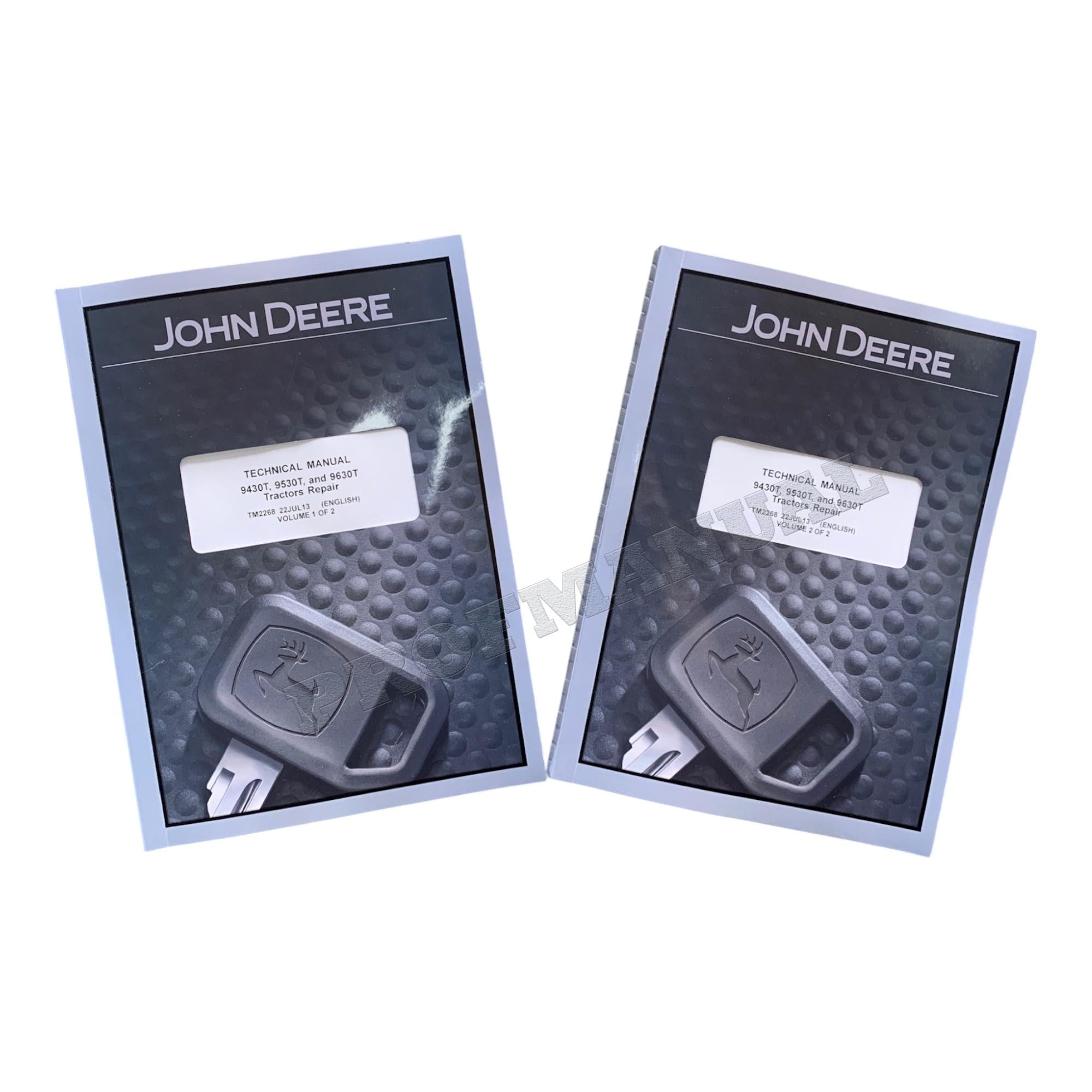MANUAL TÉCNICO DE REPARACIÓN Y SERVICIO DEL TRACTOR JOHN DEERE 9530T 9630T 9430T +!BONIFICACIÓN! 