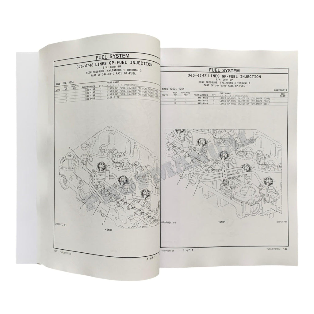 Caterpillar Cat 320E LRR Excavator Parts Catalog Manual ser TFX1-UP C8N1-Up