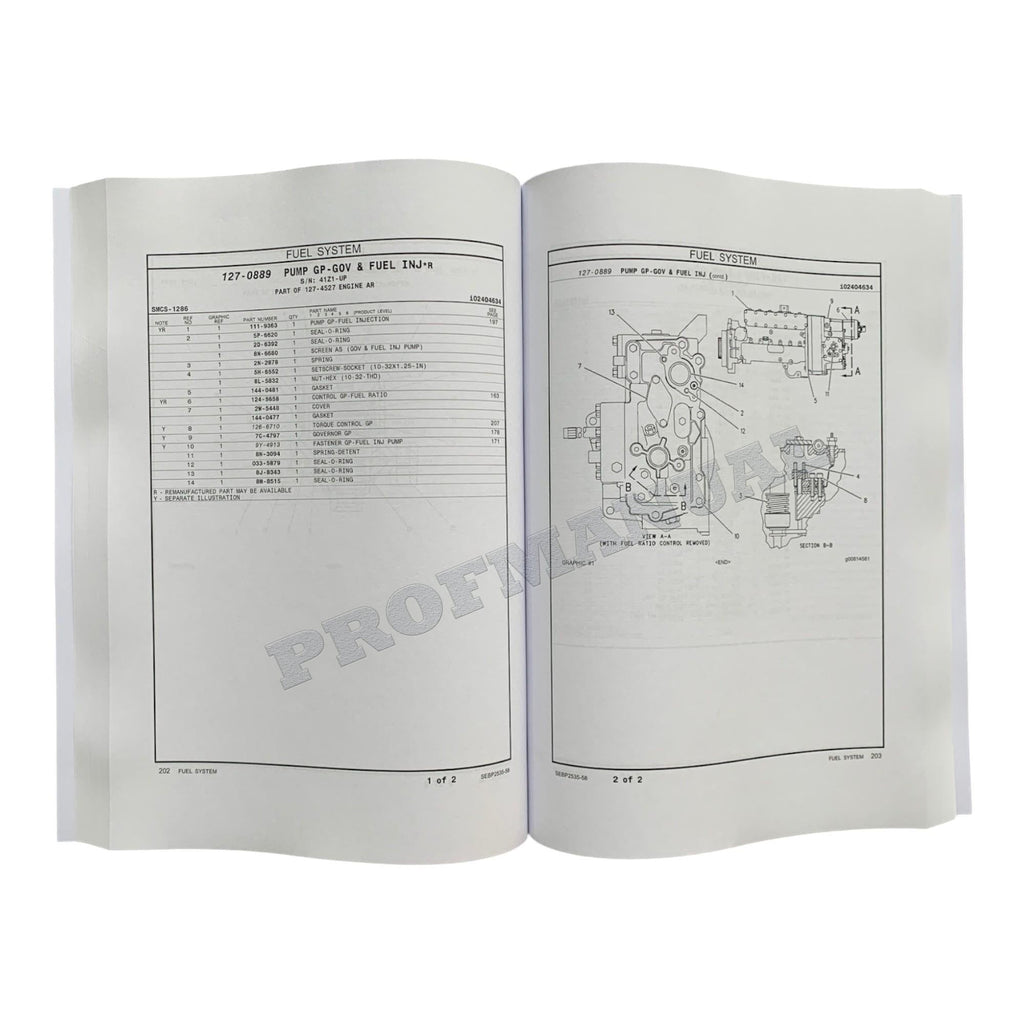 Caterpillar Cat D350E Articulated Truck Parts Catalog Manual
