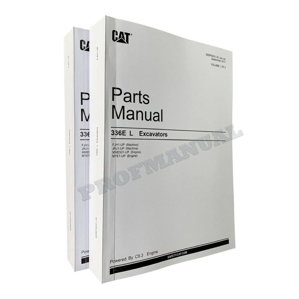 Caterpillar Cat 336E L Excavator Parts Catalog Manual SEBP5631