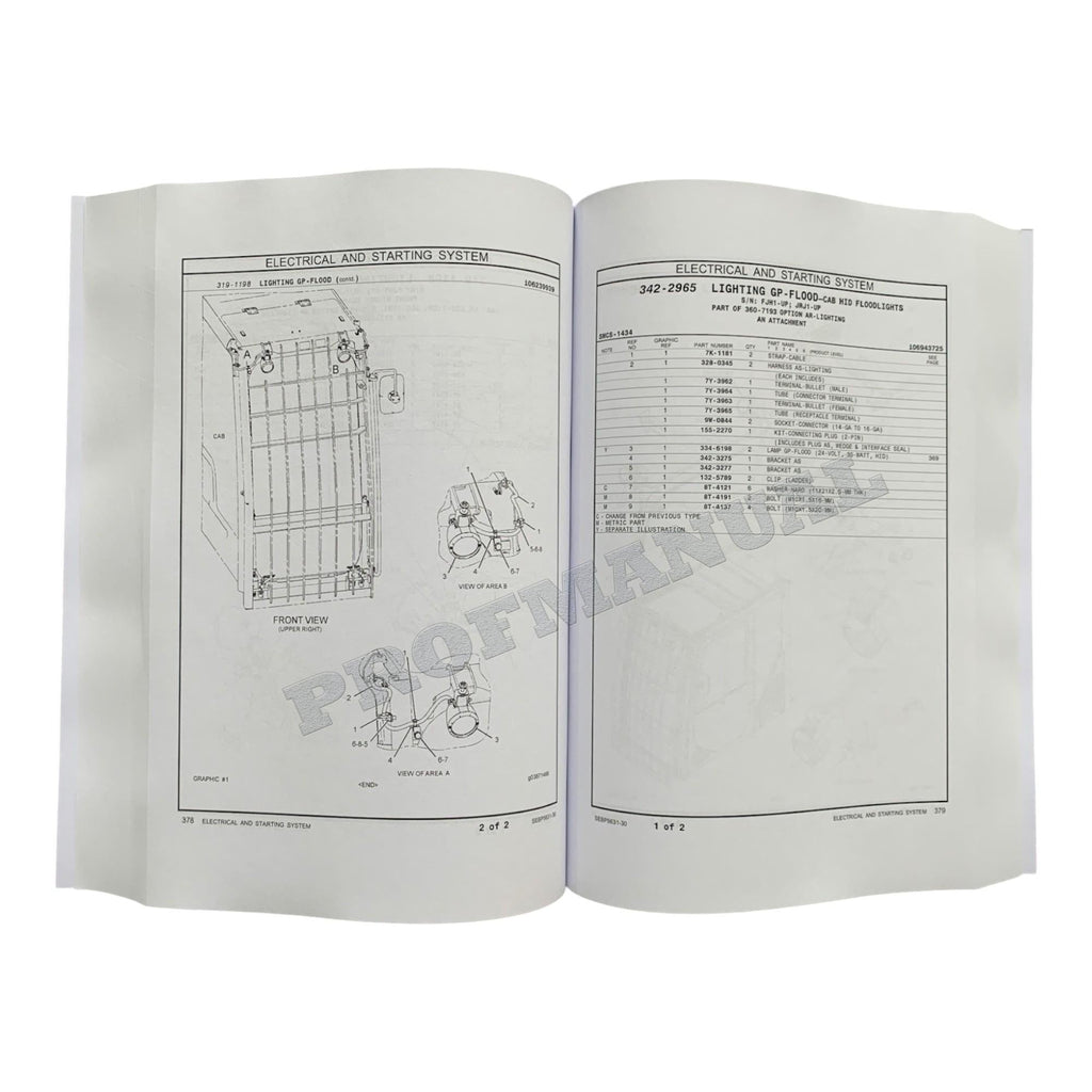 Caterpillar Cat 336E L Excavator Parts Catalog Manual SEBP5631