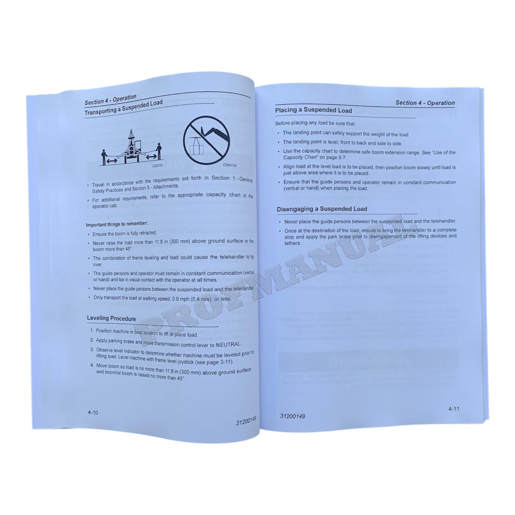 Manual del operador de mantenimiento y operación del manipulador telescópico JLG G6-42A