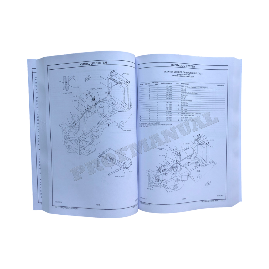Caterpillar Cat 535C Wheel Skiddder Parts Catalog Manual