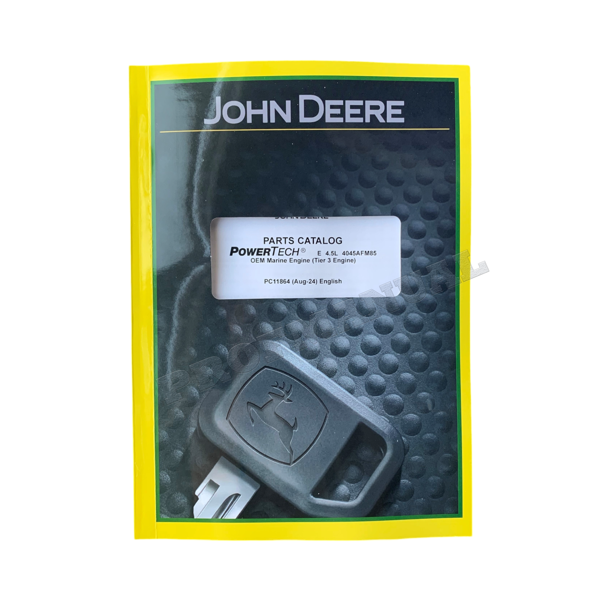 John Deere PowerTech 4.5L 4045AFM85 Marine Engine Parts Catalog Manual