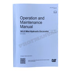 Manual de mantenimiento del operador de la miniexcavadora hidráulica Caterpillar 303.5