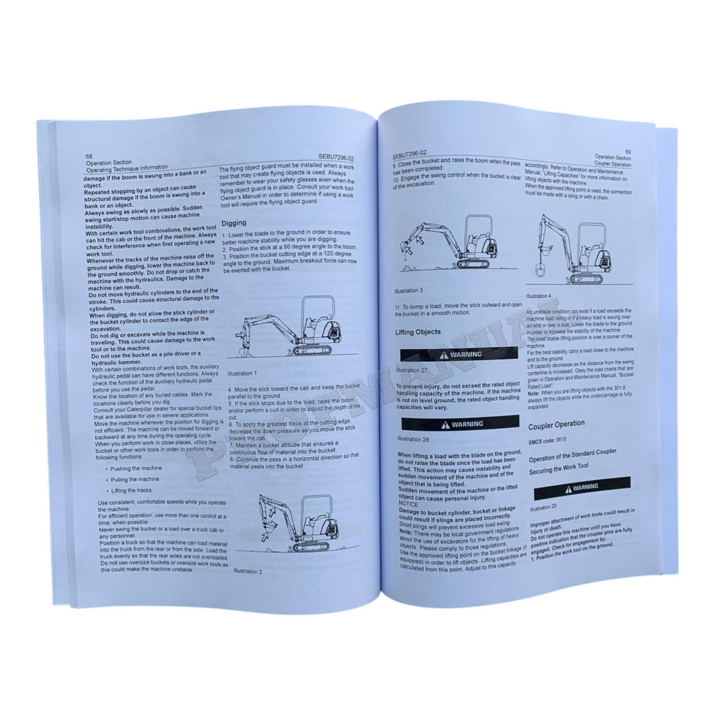 Manual de mantenimiento del operador de la miniexcavadora hidráulica Caterpillar 303.5