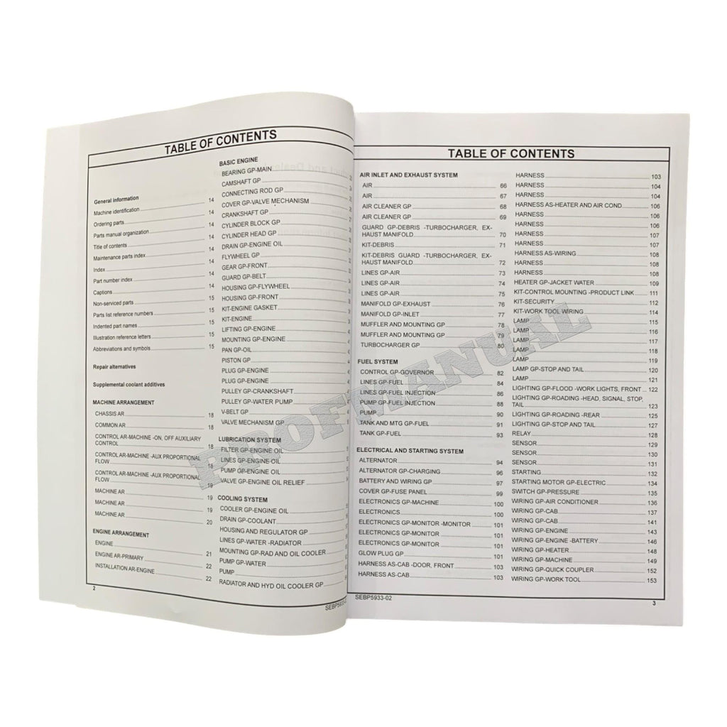 Caterpillar Cat 277C2 Multi Terrain Loader Parts Catalog Manual SEBP5933